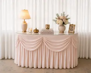 Élégante table console drapée 