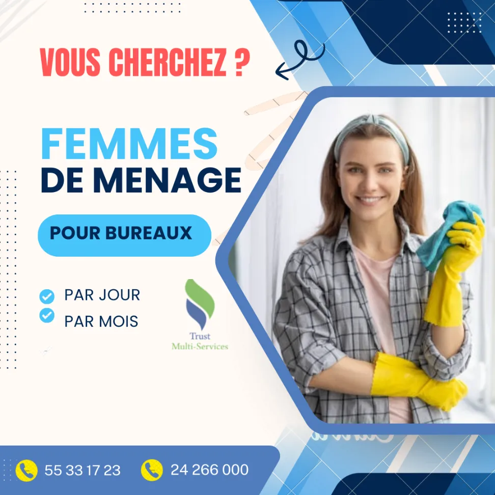 femme de ménage par jour à ezzahra