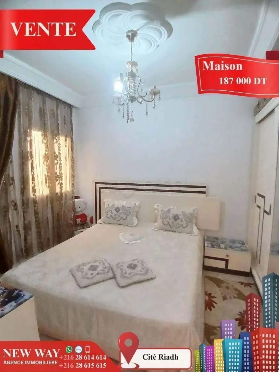 Maison à Cité Riadh , Proche de toutes Commodités