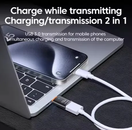 Adaptateur USB 3.0 vers Type C 12A LED OTG USB C mâle vers USB A femelle