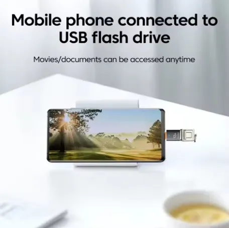 Adaptateur USB 3.0 vers Type C 12A LED OTG USB C mâle vers USB A femelle