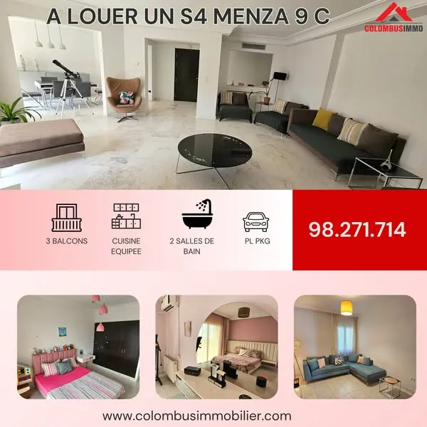 Appartement S4 à MENZAH 9C