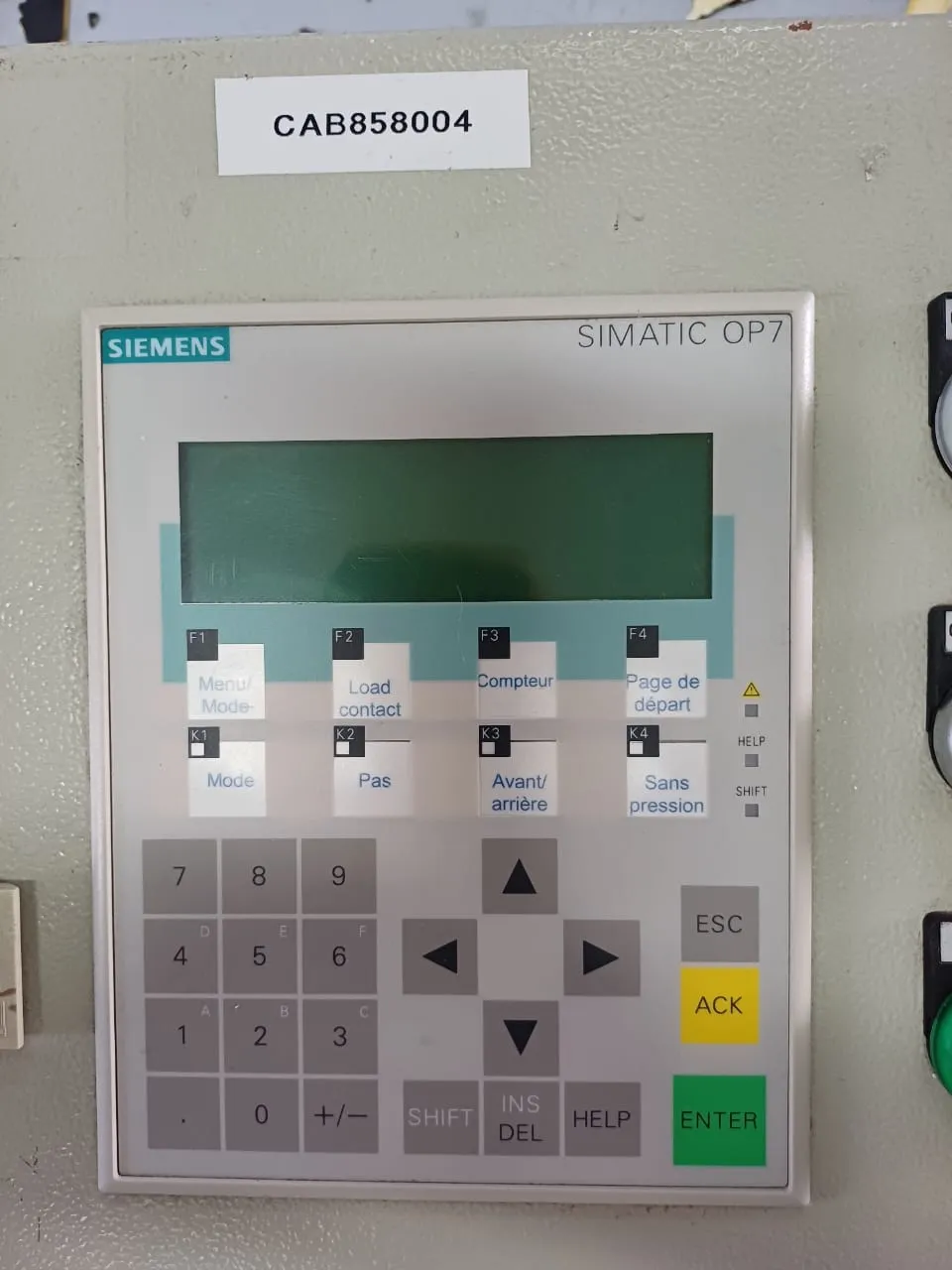 Afficheur SIEMENS SIMATIC OP7