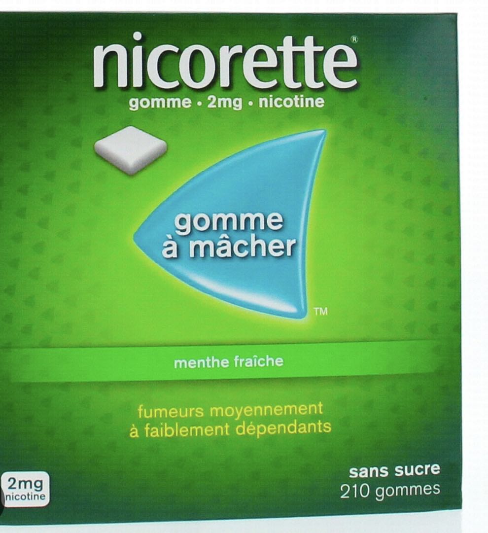 Nicorettes gommes à mâcher 210 gommes 2mg 