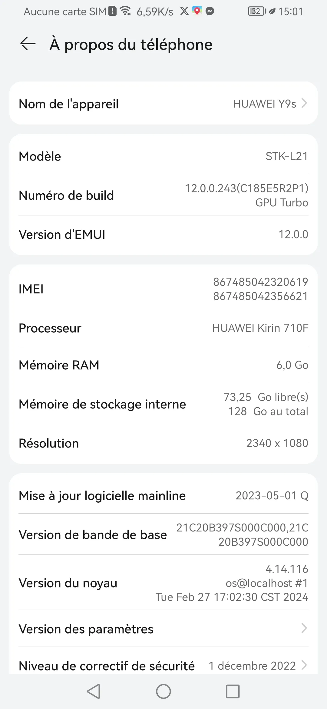 Huawei Y9S 128/6