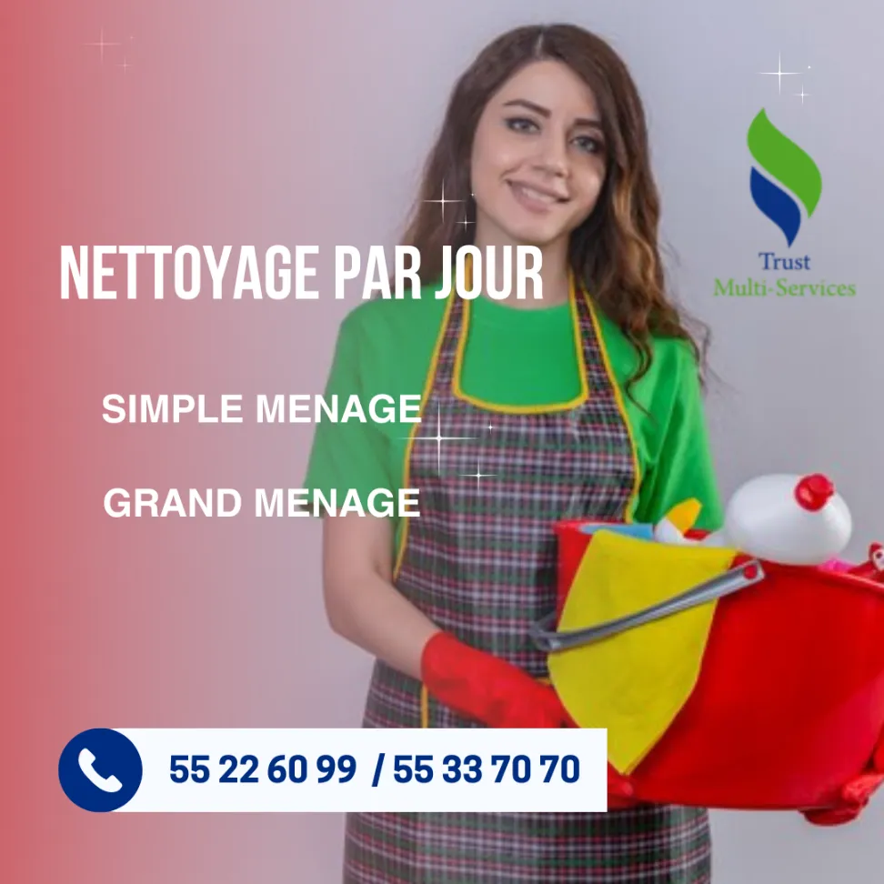 DES FEMMES DE MENAGE PAR JOUR A JARDINS EL MENZEH 2