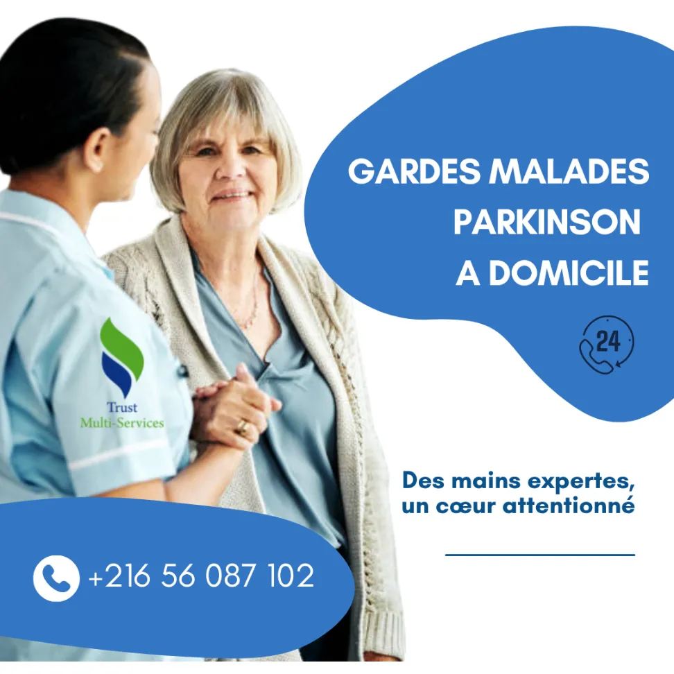 GARDES MALADES DE PARKINSON A DOMICILE À LA MANOUBA