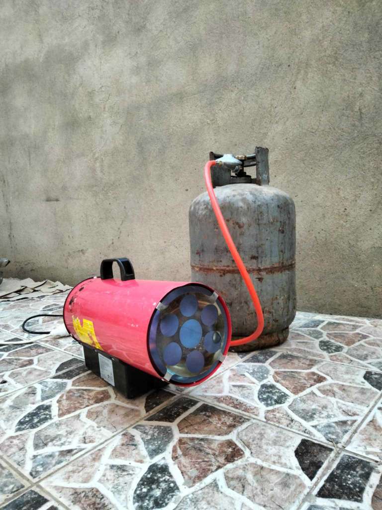 chauffage gaz soufflant  avec ventilateur