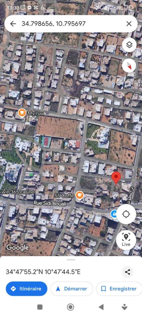 Terrain à Sfax sakiet eddaïer kassas bouali 