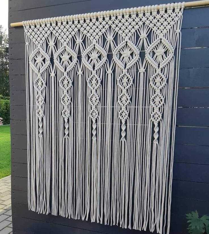 Rideaux en macramé