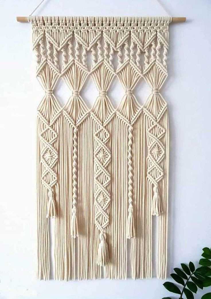 Rideaux en macramé