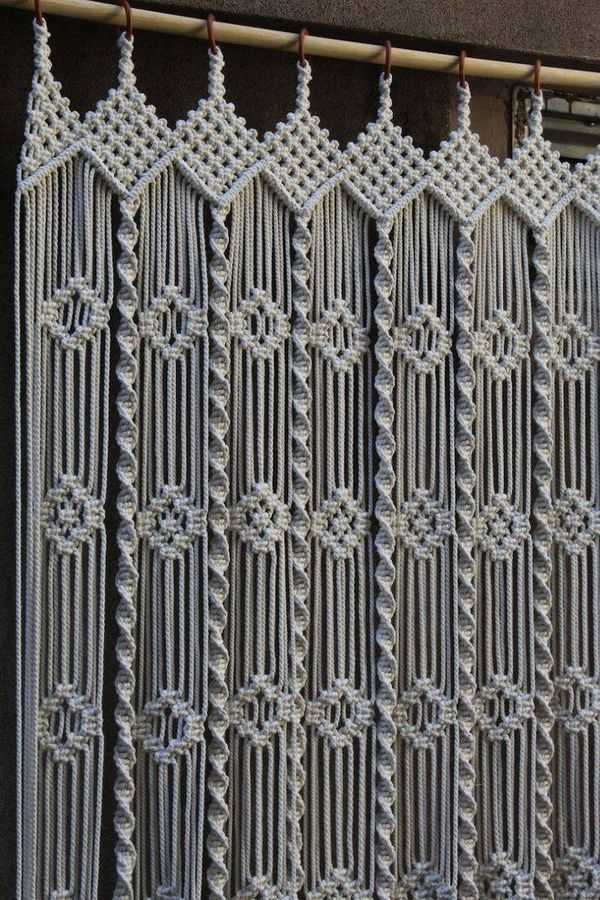 Rideaux en macramé