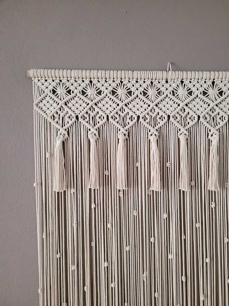Rideaux en macramé