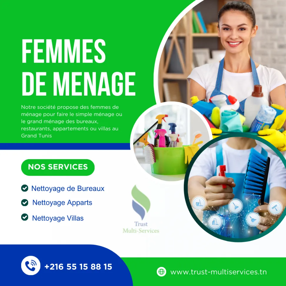 femme pour simple ménage a Charguia