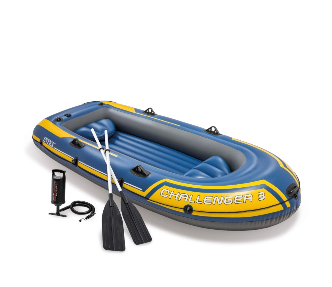 Bateau intex 4p avec moteur electric 🇫🇷🇫🇷