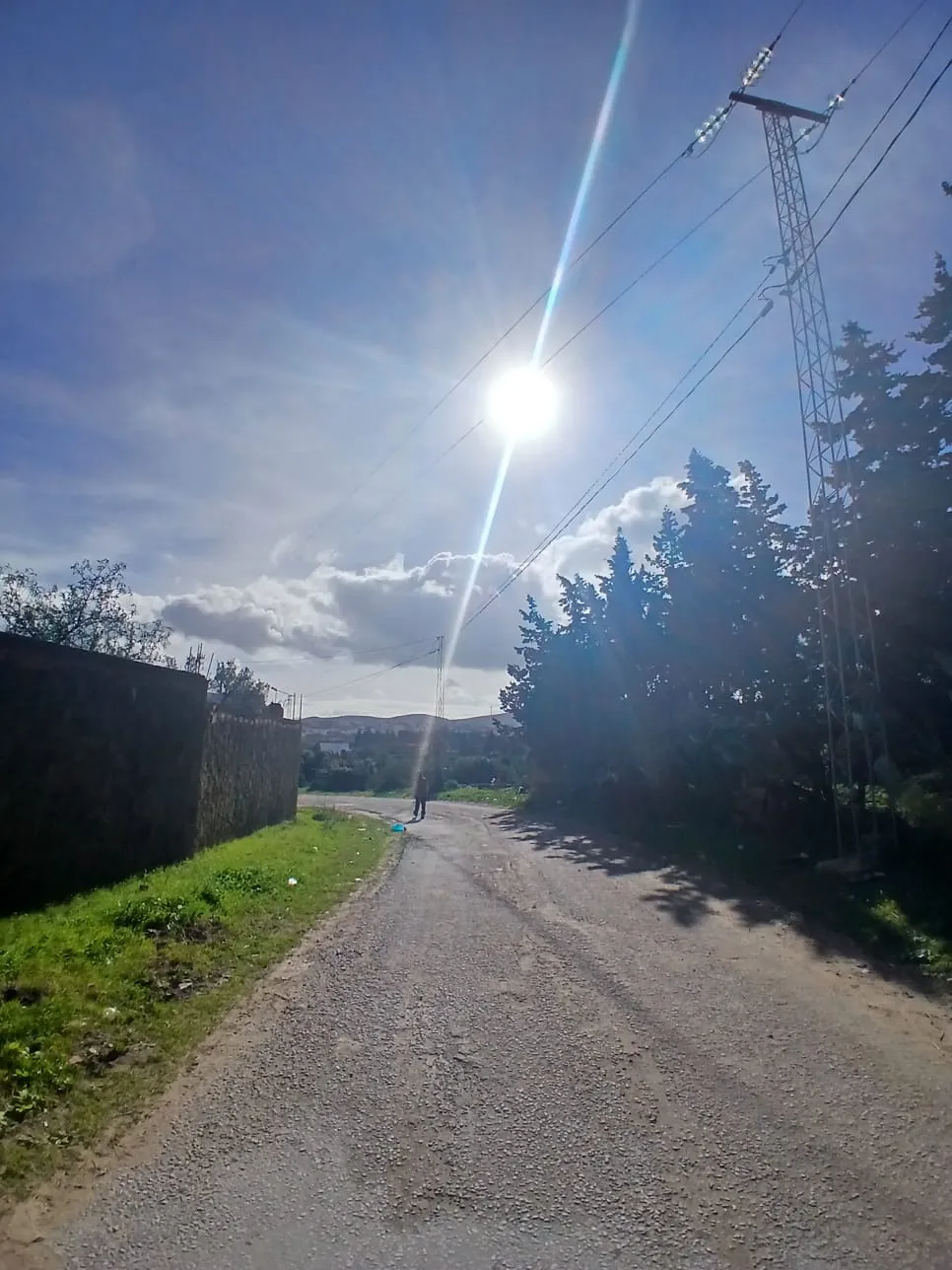 أرض 310م مع منزل60م يبتعد 700م على الطريق