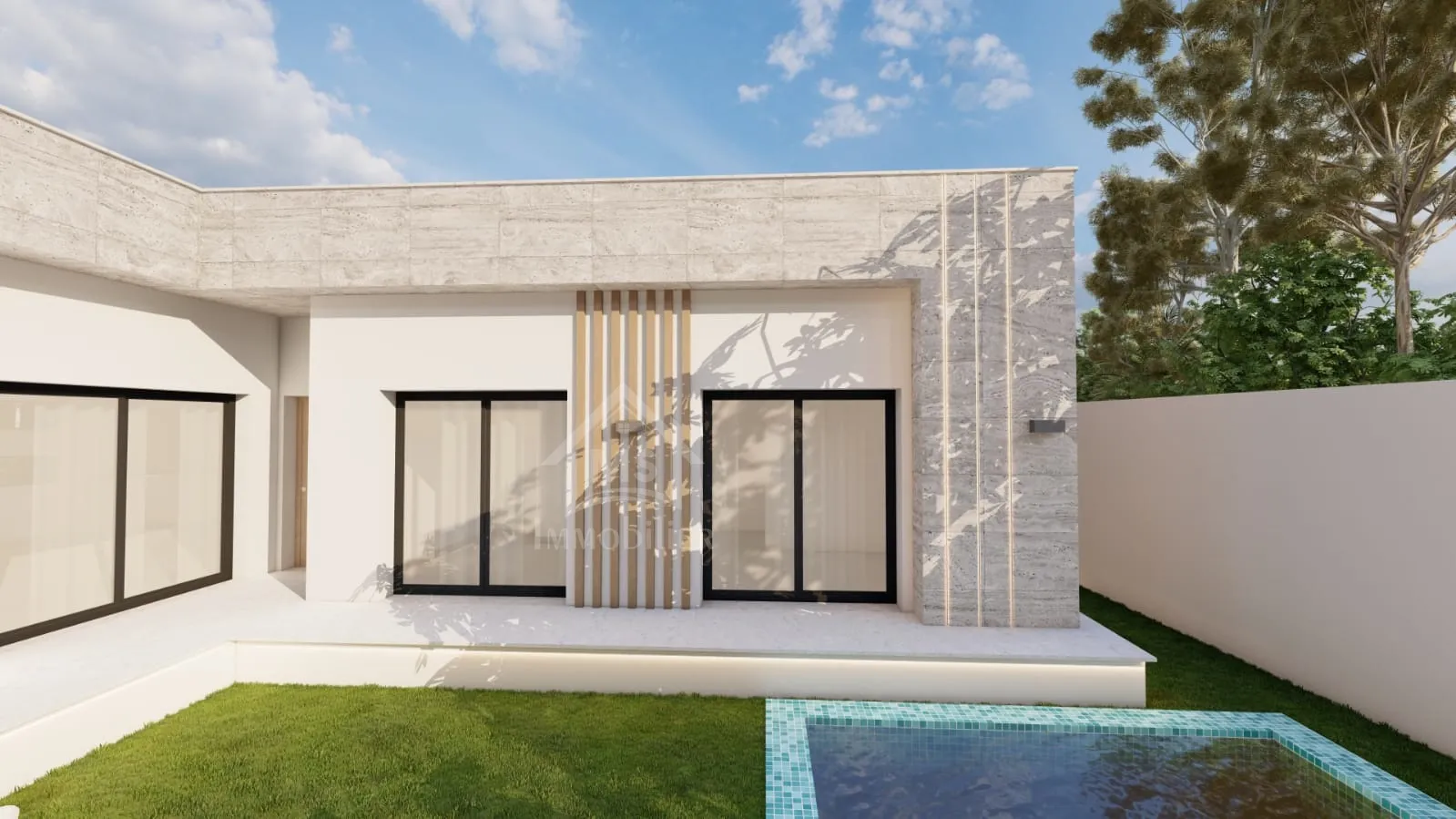 Villa encours de construction à Mrezga à vendre 51355351