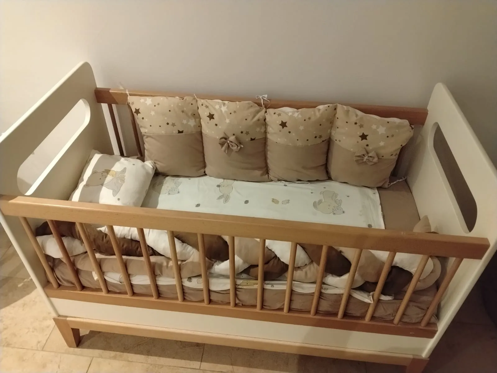 *đïž Lit bĂ©bĂ© en bois â 120 Ă 60 cm avec matelas*