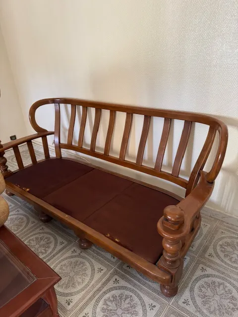 Salon en cuir vachette importé France