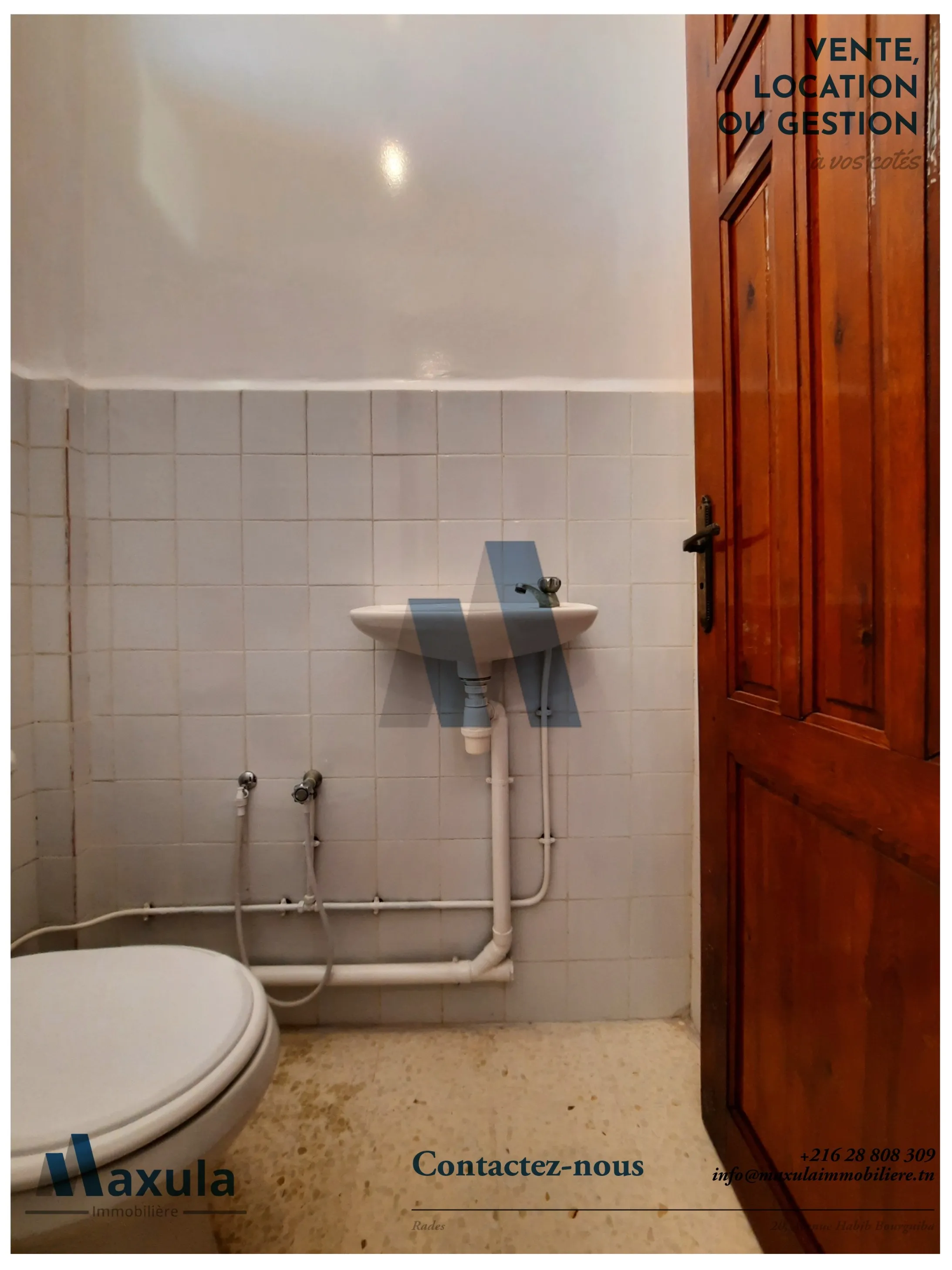 À VENDRE BUREAU H+2 À RADES AVENUE HABIB BOURGUIBA