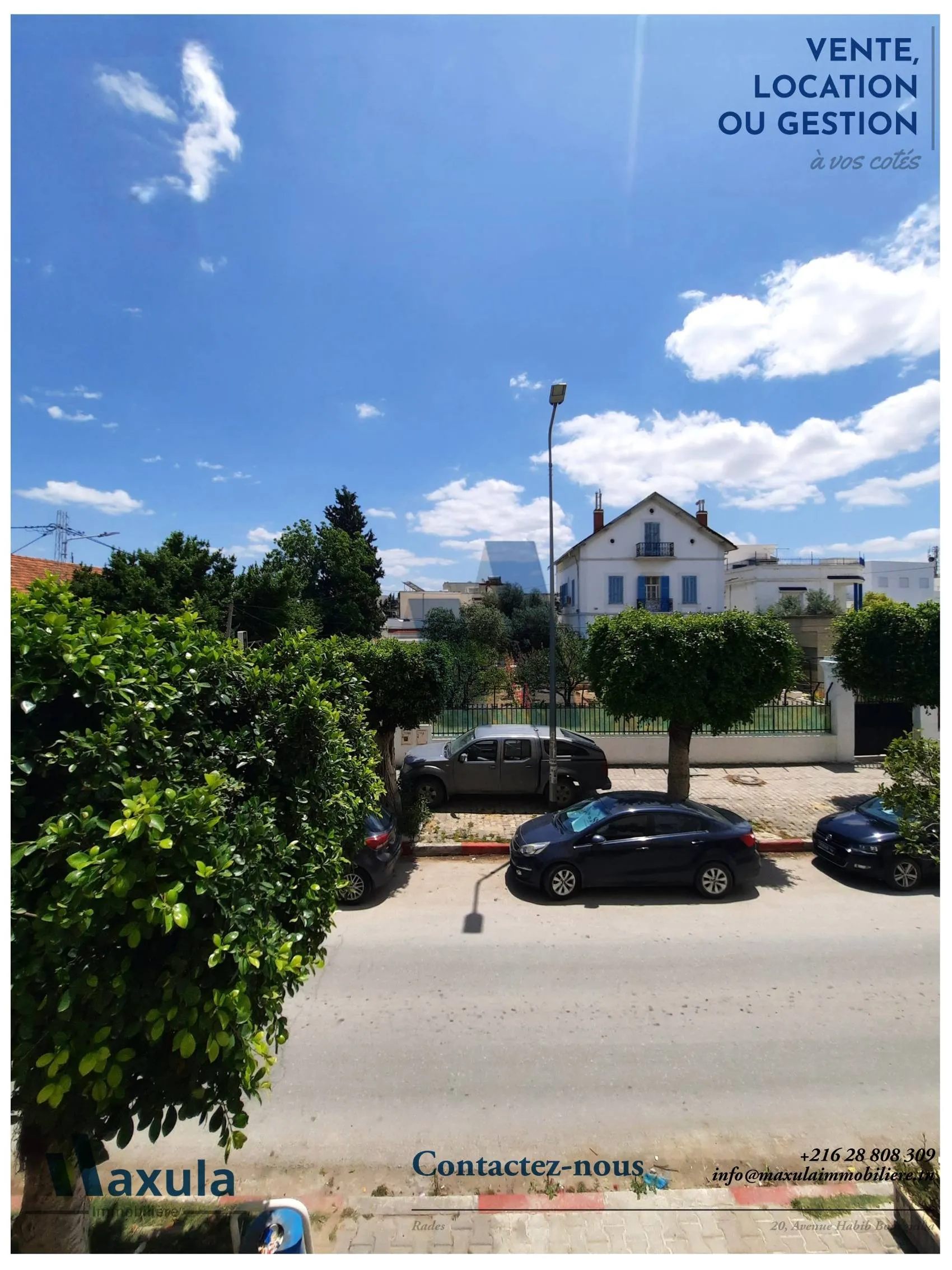 À VENDRE BUREAU H+2 À RADES AVENUE HABIB BOURGUIBA
