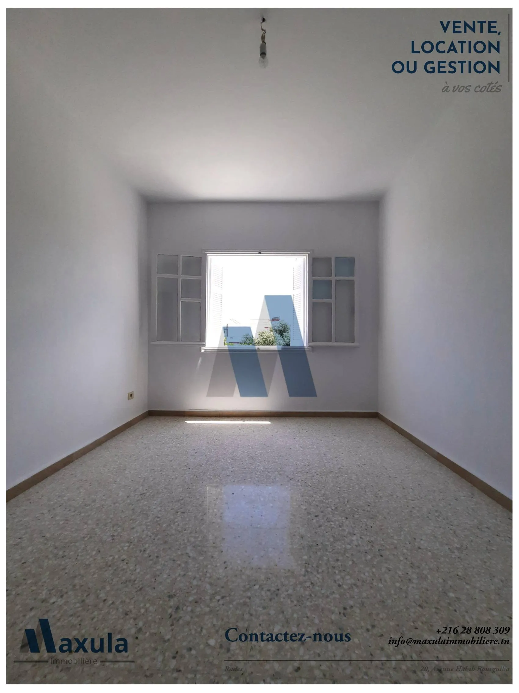 À VENDRE BUREAU H+2 À RADES AVENUE HABIB BOURGUIBA