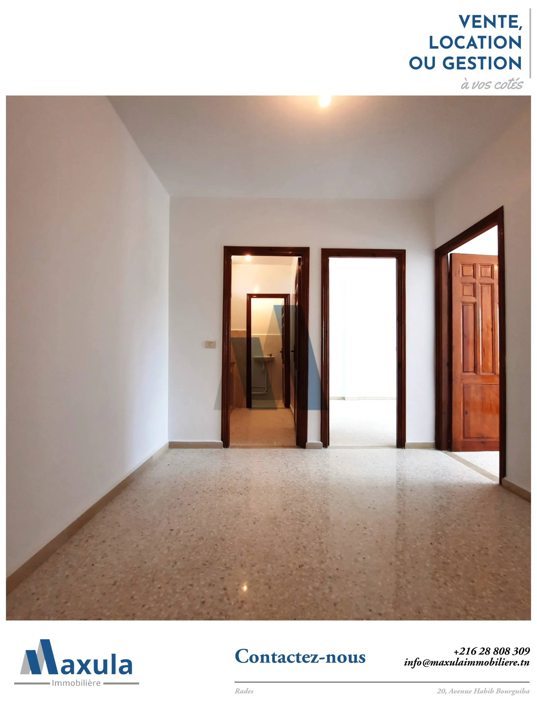 À VENDRE BUREAU H+2 À RADES AVENUE HABIB BOURGUIBA