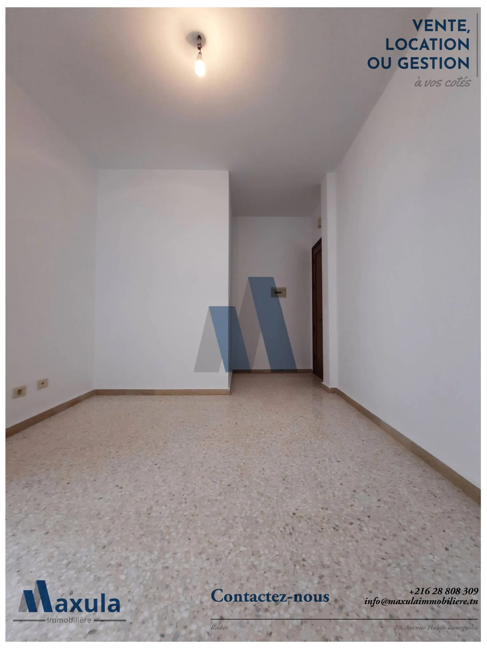 À VENDRE BUREAU H+2 À RADES AVENUE HABIB BOURGUIBA