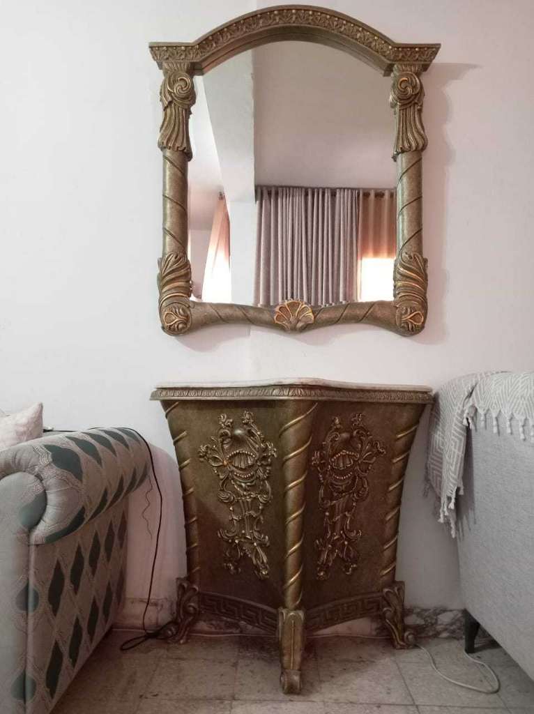 Console égyptienne en bois blenz 