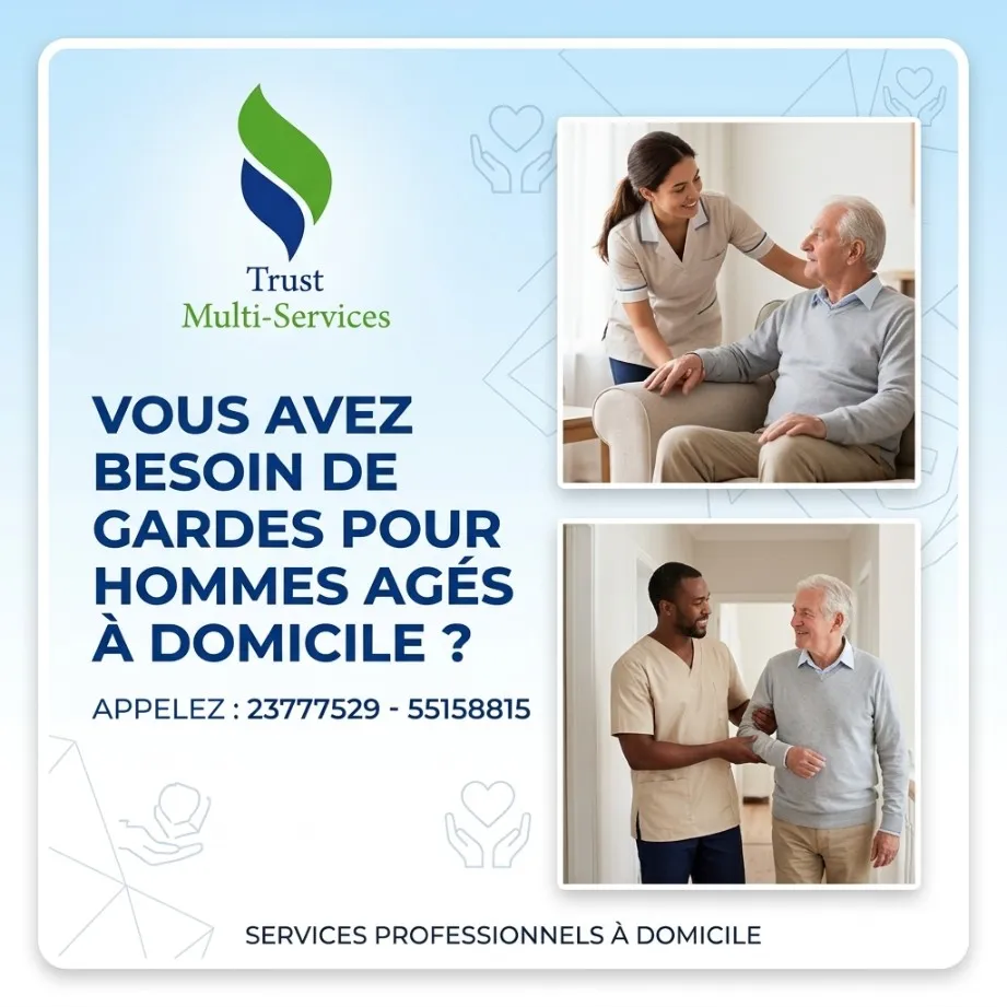 GARDE HOMMES ÂGÉS À DOMICILE A TUNIS 1