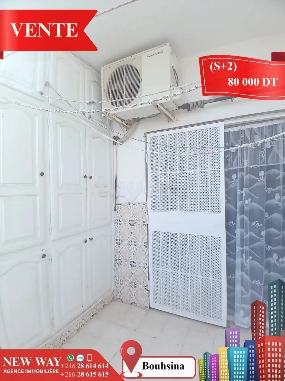 Appartement (S+2) à Bouhsina