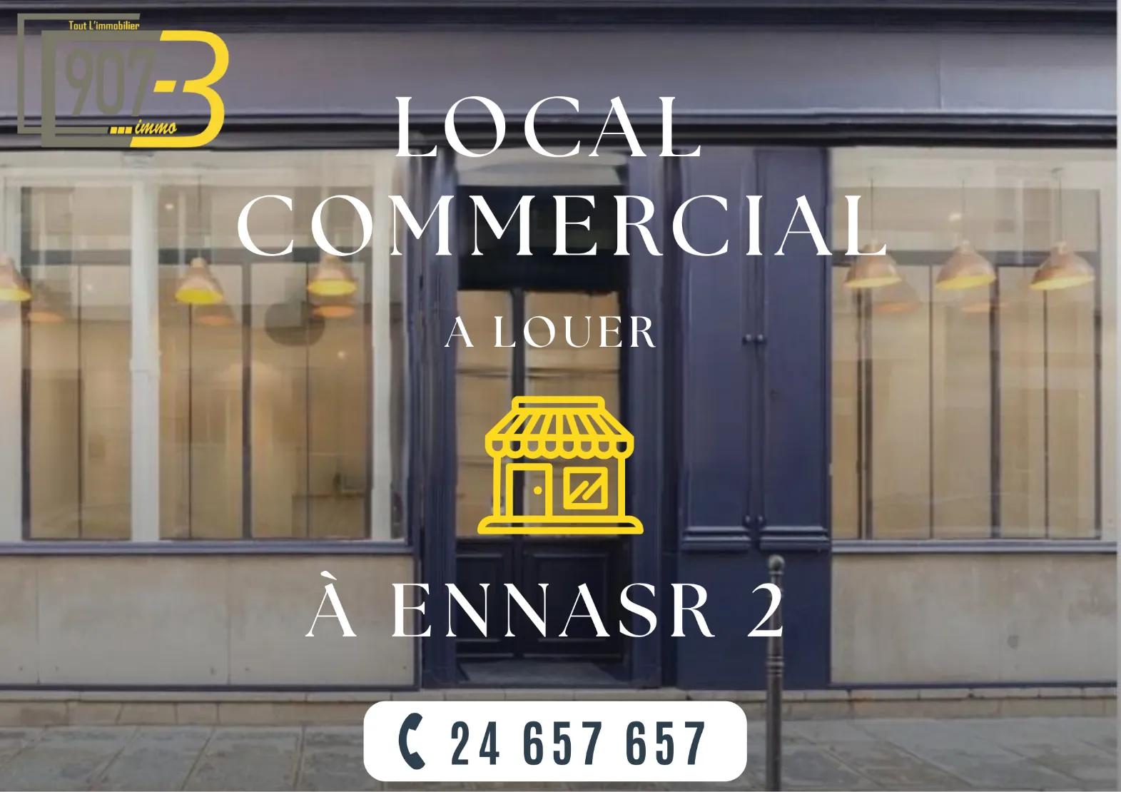 Local Commercial à Louer – Ennasr 2, Avenue Hedi Nouira