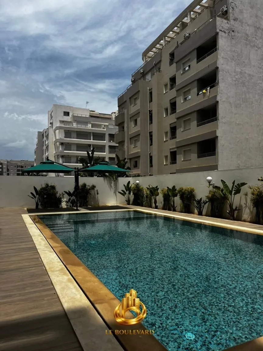 Location Estivale : Appartement S+1 Haut Standing Avec Terrasse à AFH Mrezga, Nabeul  