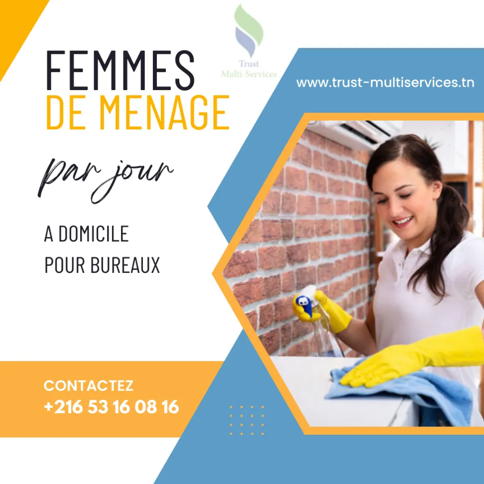 FEMME DE MENAGE PAR JOUR A HARAIRIA