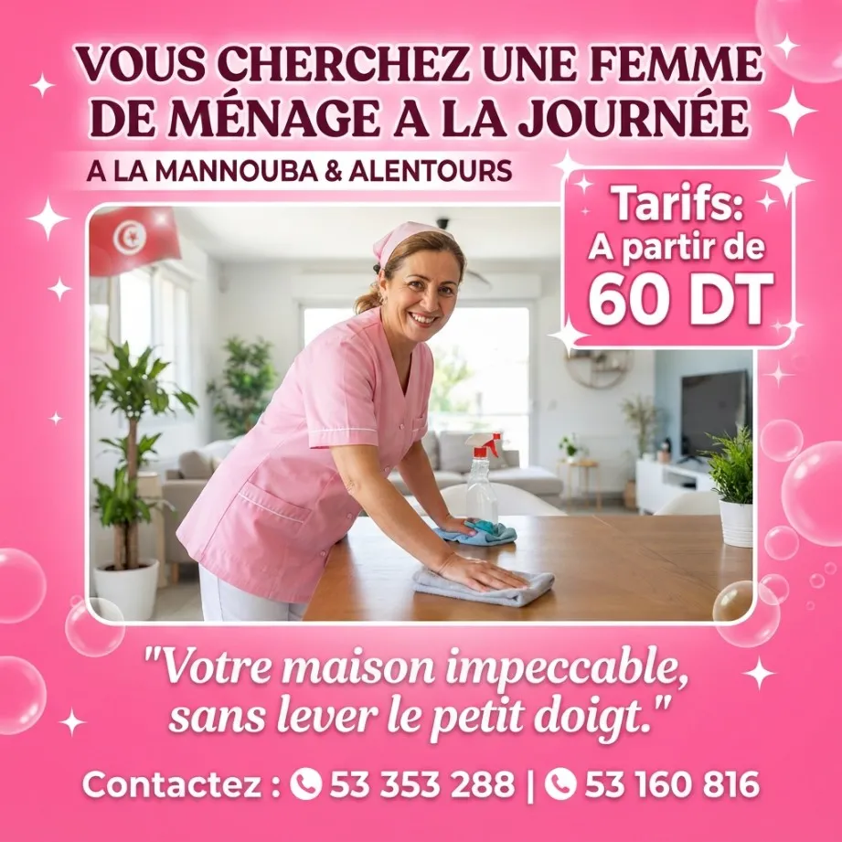 femme de menage par jour