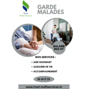 GARDE MALADE A DOMICILE