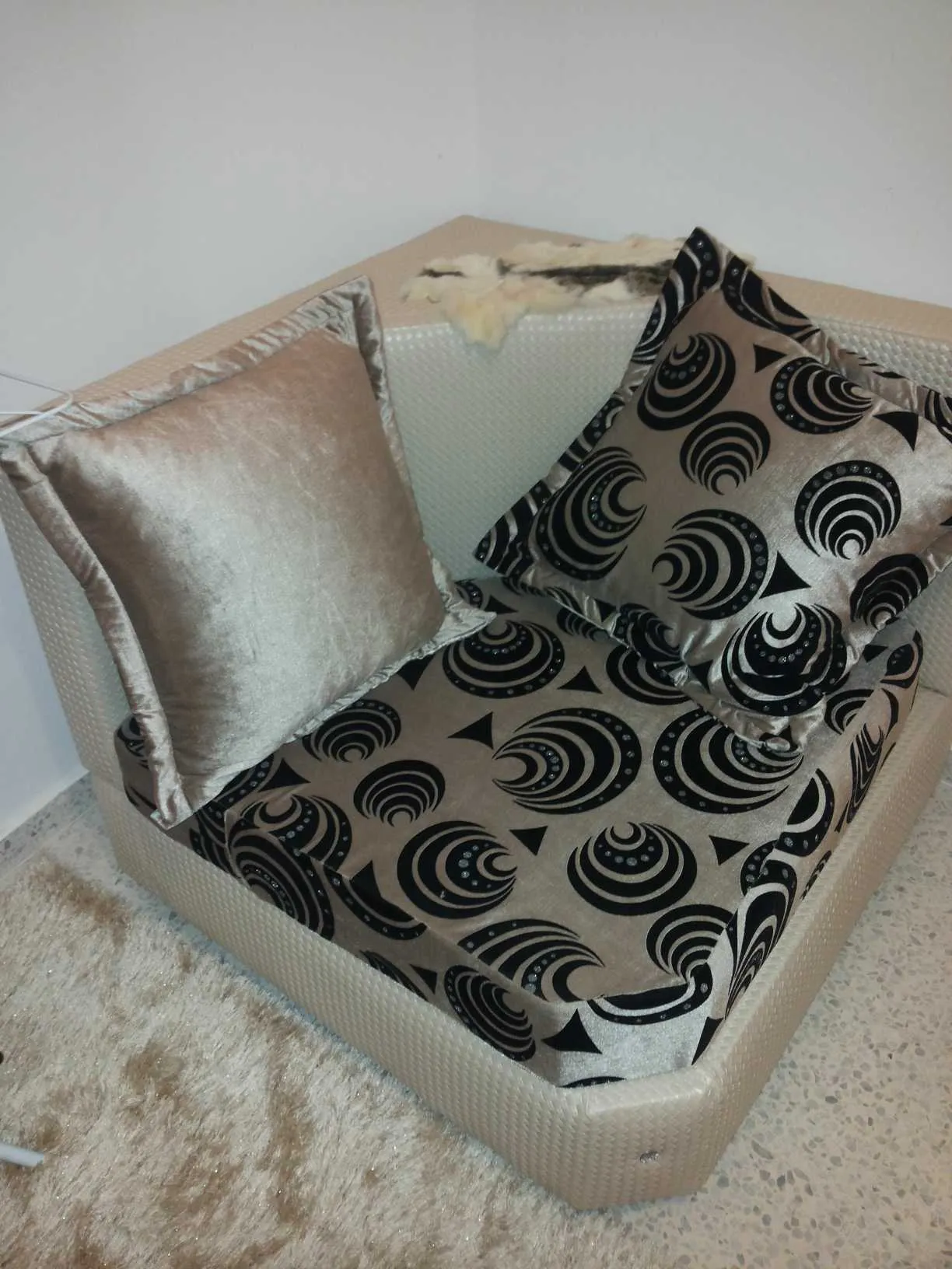 sallon 12 places ,des rideaux en tres bon etat et des elements 