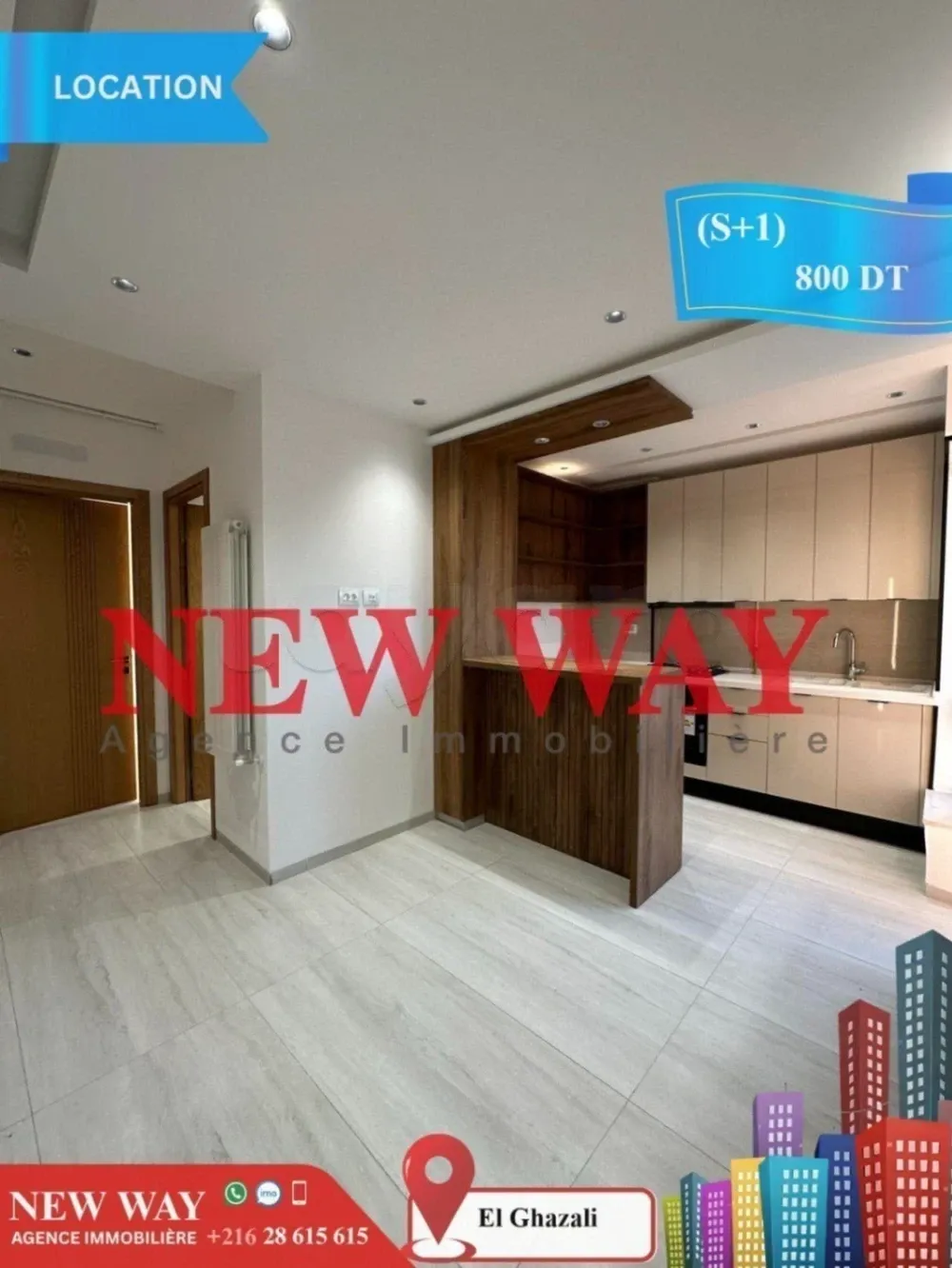 (S+1) Jamais Habité à Bouhsina El Ghazali