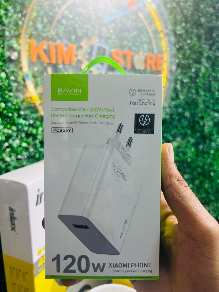 Bavin Chargeur Super Rapide 120W Avec Câble USB Vers Type C Pour Xiaomi Tunis