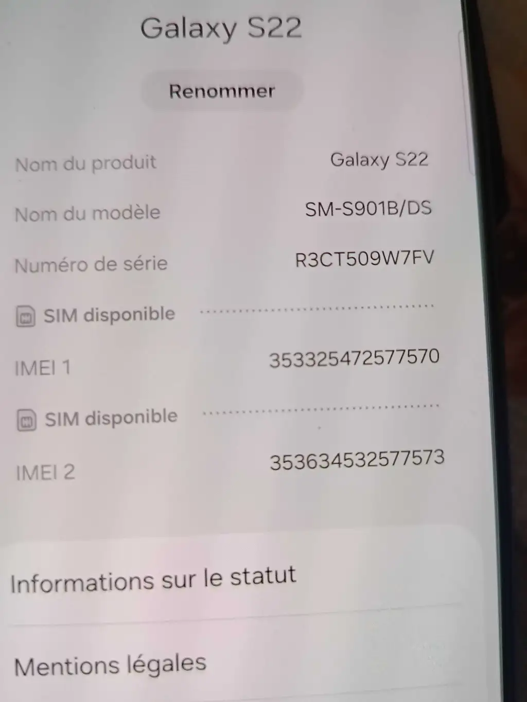 Av Samsung s22