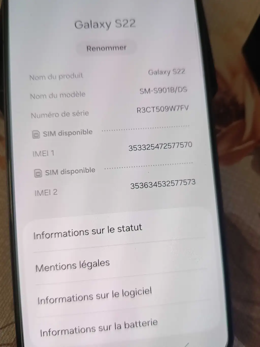 Av Samsung s22