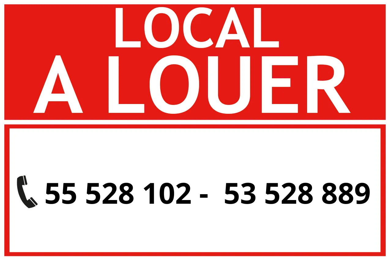 À Louer – Local Commercial 110 m² | Sousse, près de Farhat Hached