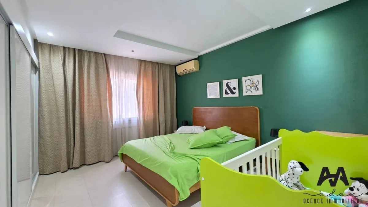 Étage de Villa S+3 Meublé à Louer à l’Année – Nabeul
