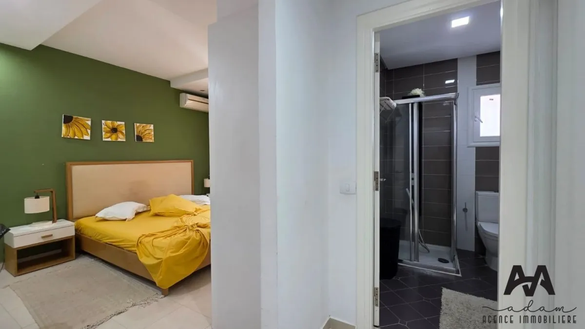 Étage de Villa S+3 Meublé à Louer à l’Année – Nabeul