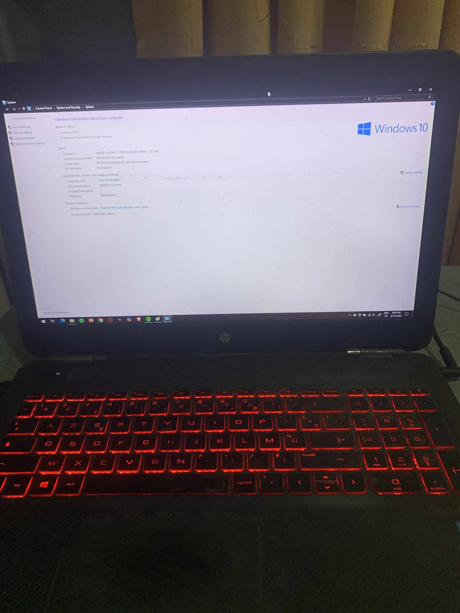 HP Omen 15-ax209nk
