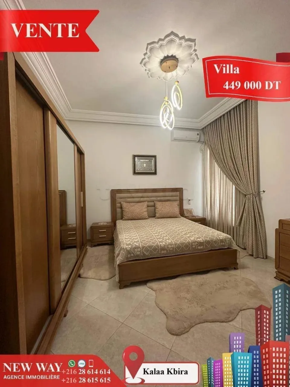 Villa à Kalàa Kbira , dans un quartier résidentiel