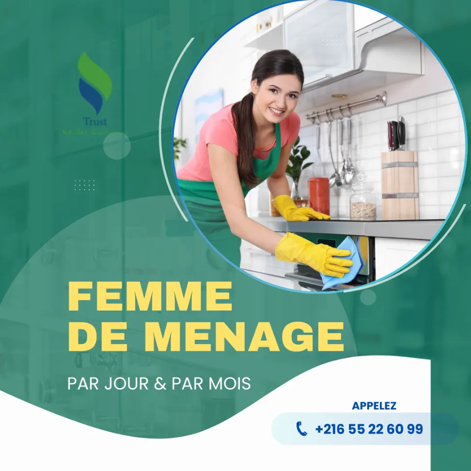 Femme de Ménage Par Jour a Gammarth
