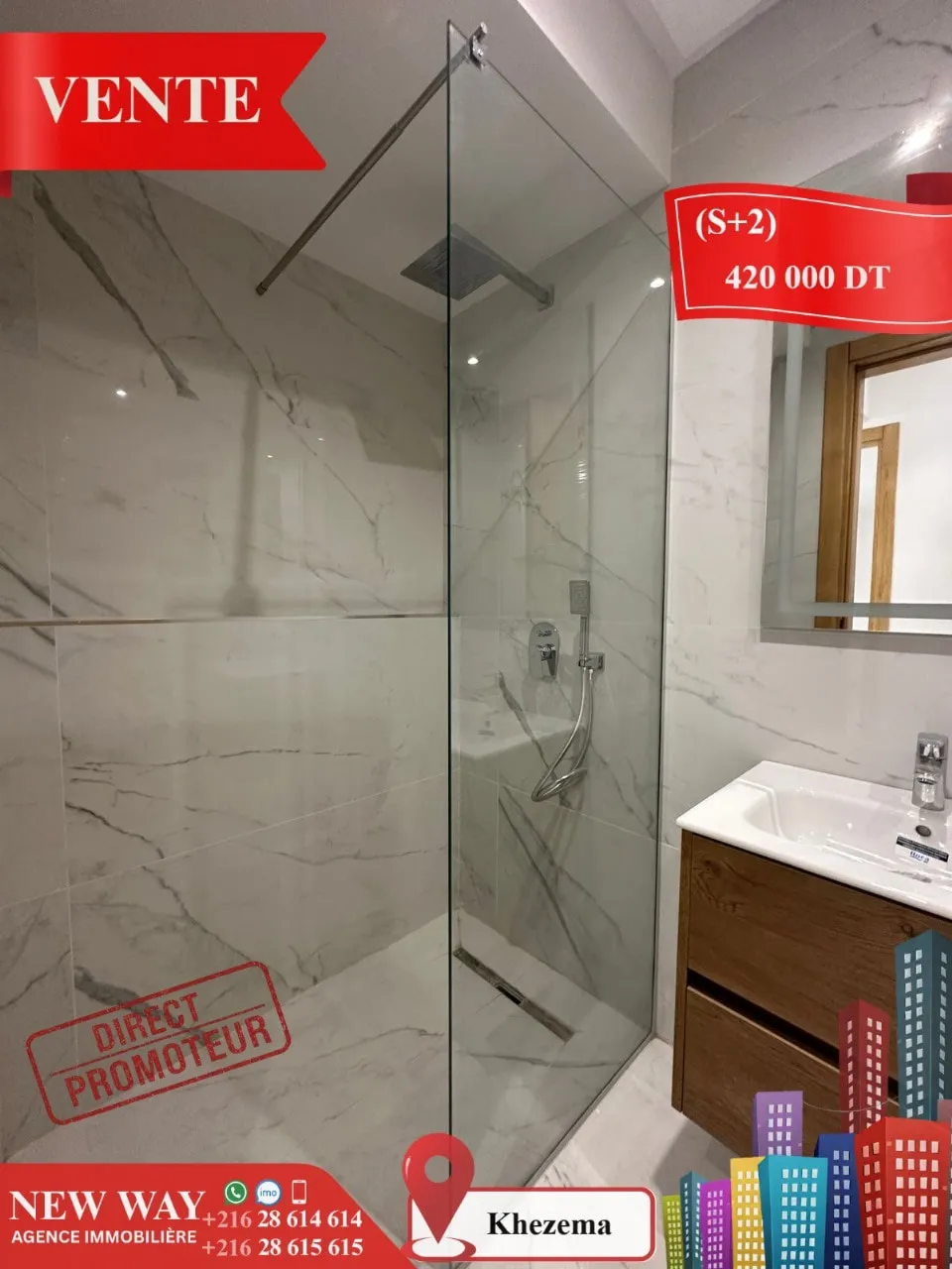(S+2) Direct Promoteur à khezema