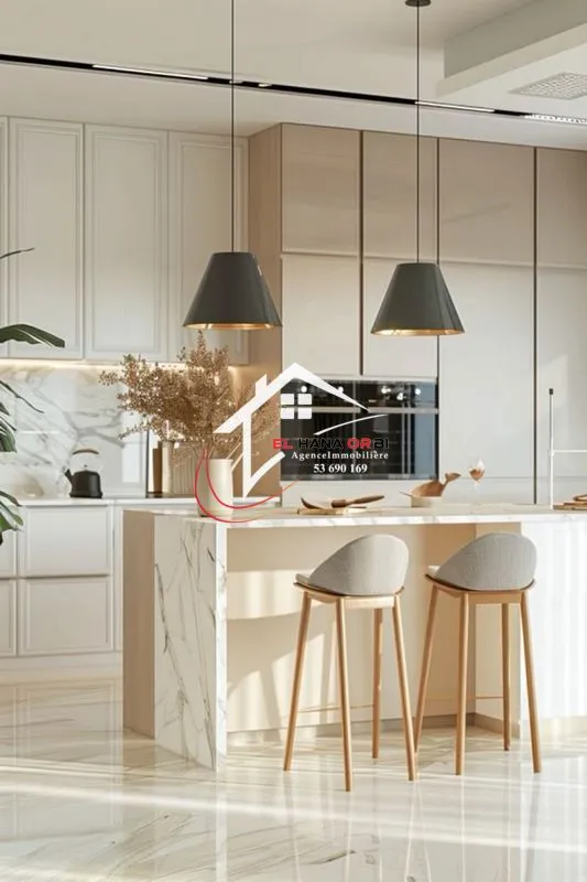 Appartement s+1 avec piscine en cours de construction à Mahdia