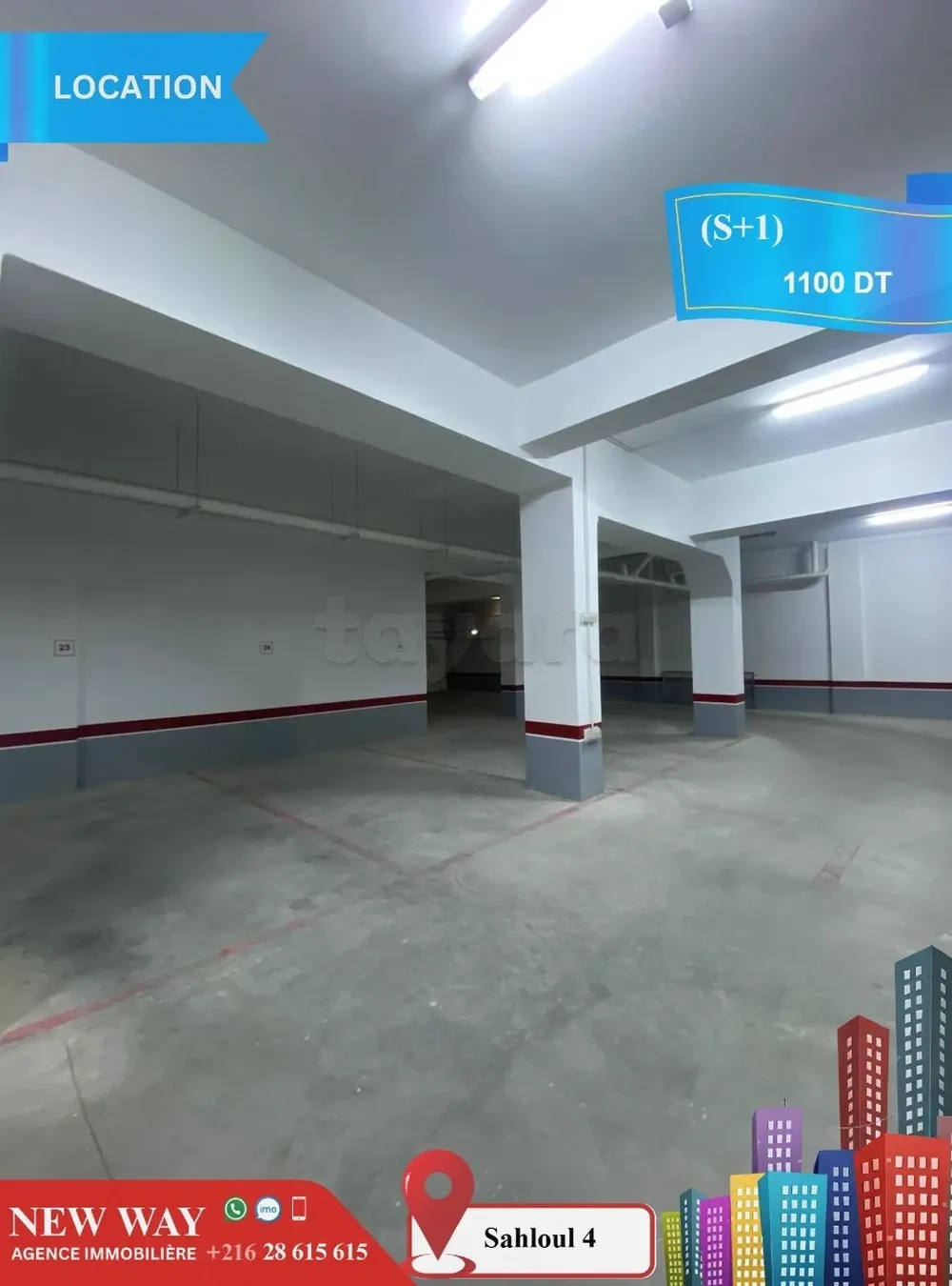 (S+1) à Sahloul 4 avec Place de Parking au Sous Sol